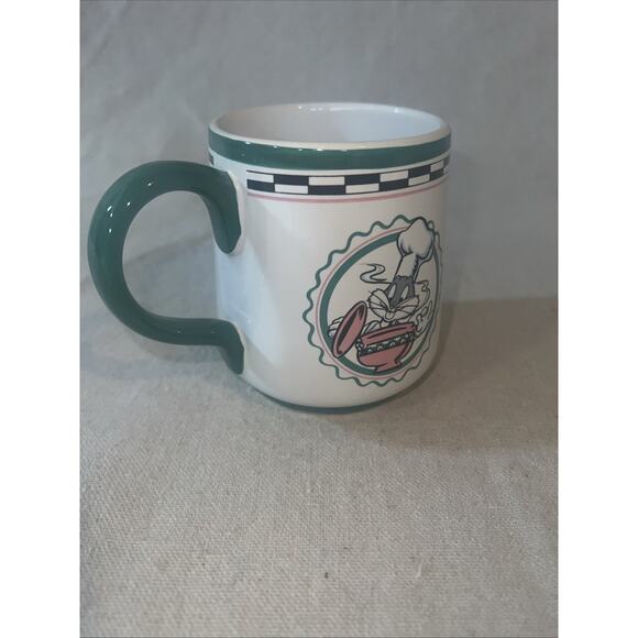 Vintage Bugs Bunny Chef Mug 1992 Warner Bros Studio Store Rascally Rabbit Aa - Picture 3 of 6